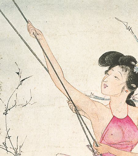 靖江-胡也佛的仕女画和最知名的金瓶梅秘戏图
